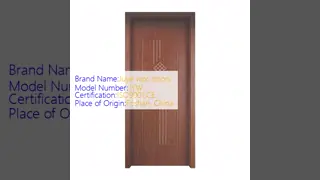 Eco-friendly WPC Interior Door with moisture resistant, termite proof, and waterproof features for durable home interiors