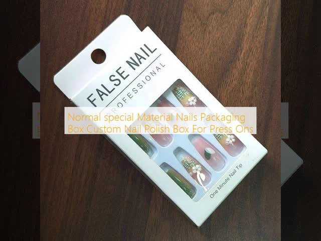 Normal special Material  Nails Packaging Box Custom Nail Polish Box For Press Ons