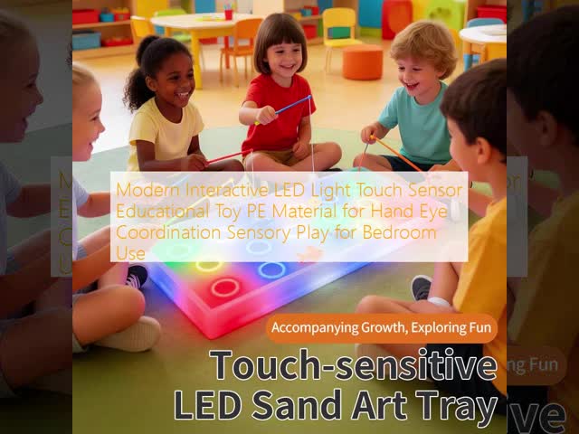 Modern Interactive LED Light Touch Sensor Educational Toy PE Material for Hand Eye Coordination Sensory Play for Bedroom Use