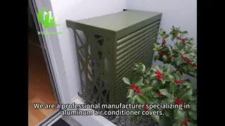 Aluminum Air conditioner cover, AC cover, heat pump cover, aircon cover