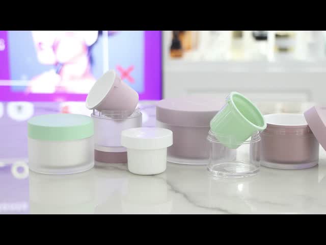J101 50g 100g 240g Luxury Empty Facial Cream Jar Container Cosmetic Packaging Replaceable