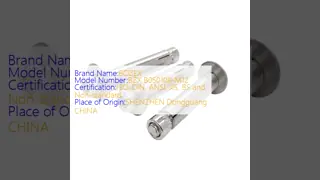 Parafusos de cabeça hexadecimal de aço inoxidável com resistência à corrosão e design elegante de cabeça hexadecimal para acabamentos estéticos e estéticos