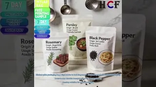 Custom Recyclable Food Grade Spice Bags with Stand-up Ziplock for Export Compliant Packaging