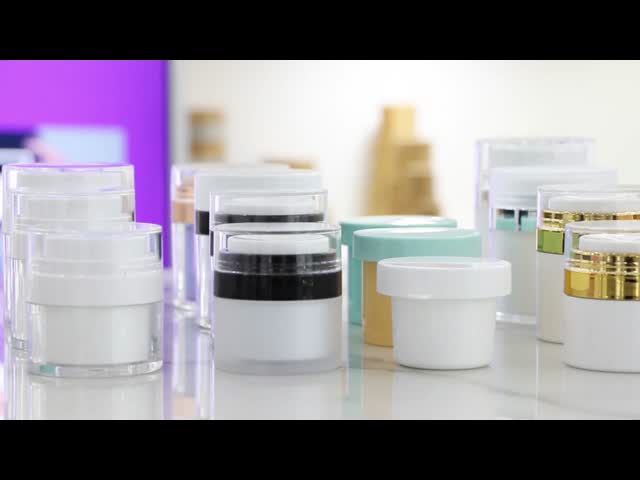 Factory Manufacturer Replaceable Facial Cream Gel Skincare Serum Pump Airless Acrylic Cream Jar