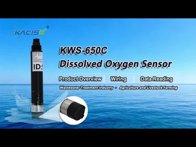 KWS-650C Online Dissolved Oxygen Sensor with Fluorescence Method No Electrolyte Required and Automatic Temperature Compensation