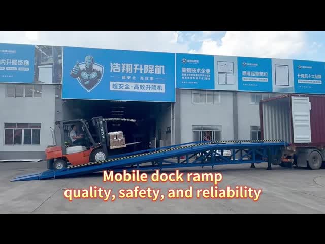 Hydraulic Mobile Dock Ramp: 5 Units Fit Perfectly in 1 Container| Easy Loading