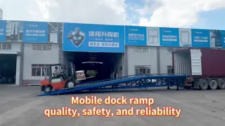 Hydraulic Mobile Dock Ramp: 5 Units Fit Perfectly in 1 Container| Easy Loading