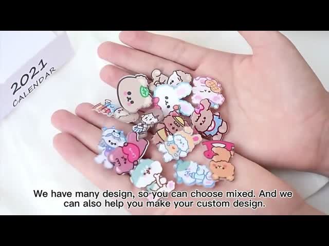 Custom Acrylic Pin Badge - Cute Japanese Anime Brooch for Girls, High Quality Fashion Accessory