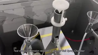 Astm B117 Zoutsproei Test Zoutsproei Testkamer Met Sproei Afstand 30cm~50cm Interne afmetingen 120x100x50