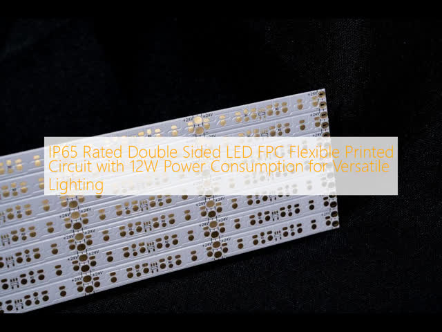 IP65 Rated Double Sided LED FPC Flexible Printed Circuit with 12W Power Consumption for Versatile Lighting