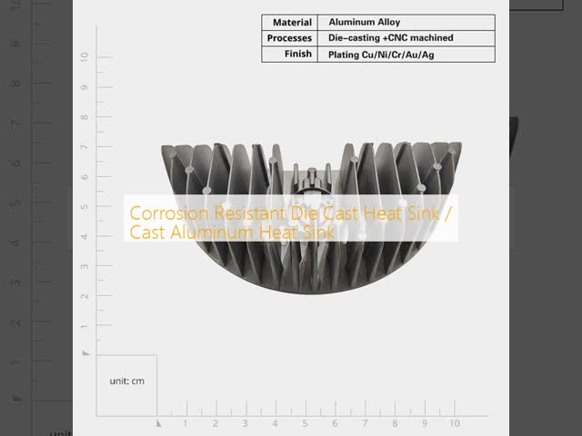 Corrosion Resistant Die Cast Heat Sink / Cast Aluminum Heat Sink