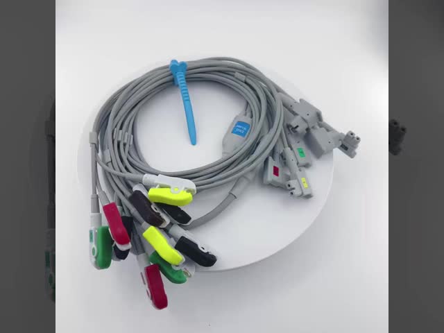 Compatible Nihonkohden BR-903 Ecg leadwire 3leads Clip IEC