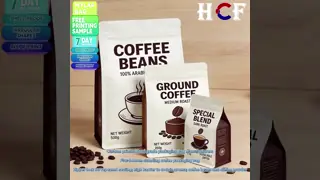 Custom Printed Mylar Coffee Bags with High Barrier Protection and Aroma Lock Technology for Freshness