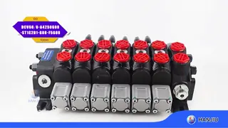 DCV Directional Control Valve Hydraulic 15.8GPM High pressure valve with handle at 180°