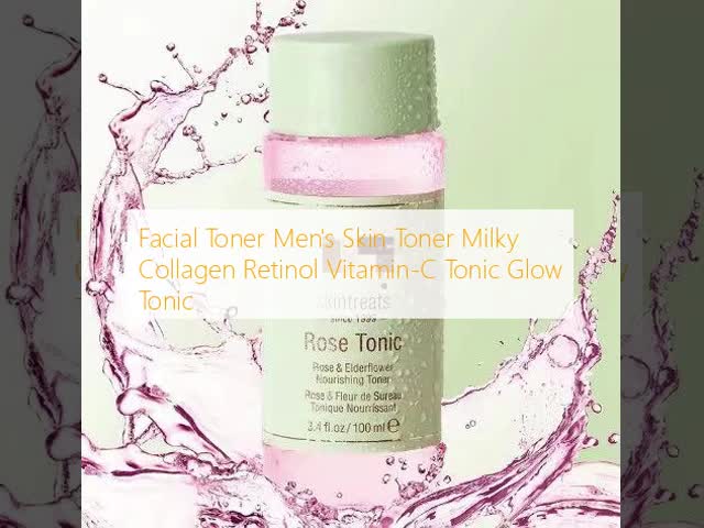 Facial Toner Men's Skin Toner Milky Collagen Retinol Vitamin-C Tonic Glow Tonic