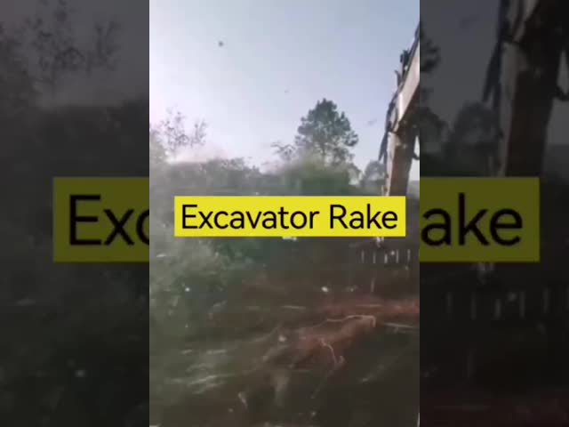 Construction Machinery Parts Q355B Rake Bucket Root Rake for 25-50ton Excavator