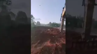 Construction Machinery Parts Q355B Rake Bucket Root Rake for 25-50ton Excavator