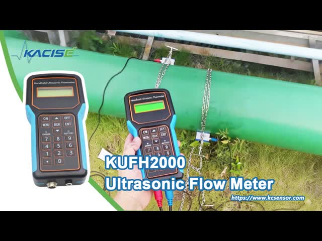 KUFH2000B Portable Ultrasonic Flow Meter 1.5W Consumption For Flow Monitoring