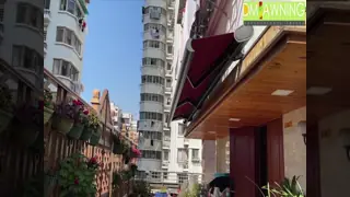High-End Motorized Full Cassette Awning Premium Outdoor Retractable Balcony Cover with Remote Control