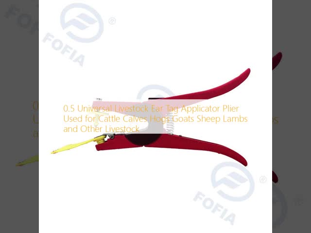 0.5 Universal Livestock Ear Tag Applicator Plier Used for Cattle Calves Hogs Goats Sheep Lambs and Other Livestock