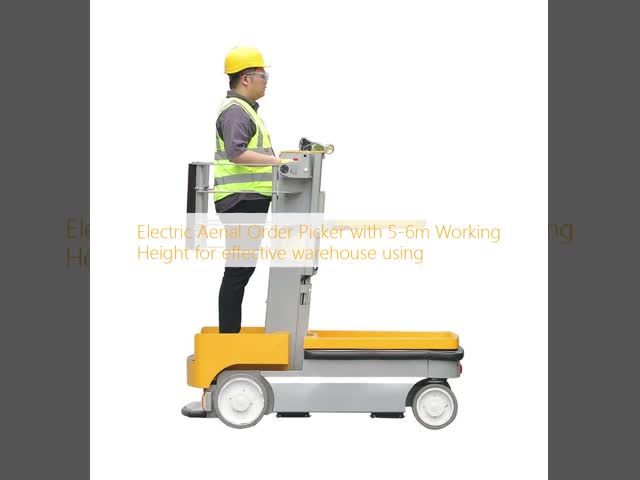 Aerial Order Picker 5m Height Warehouse Efficiency