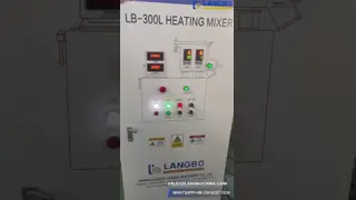 Full Automatic High Speed PVC Cooling And Heating Plastic Mixer With High Technology