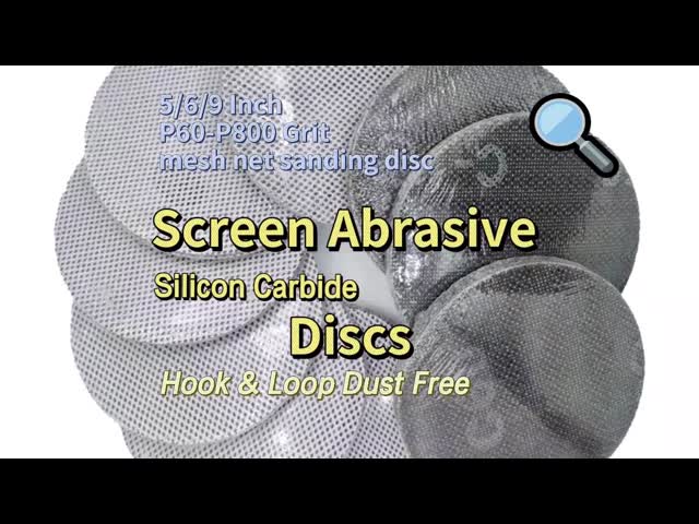 17 Inch 16 Inch Sanding Disc Silicon Carbide Mesh Hook Loop For Floor Polishing ODM