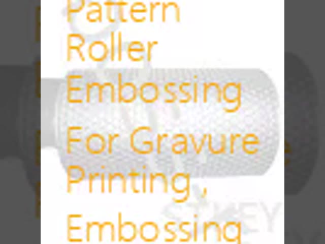 Grain Pattern Roller Embossing For Gravure Printing , Embossing Cylinder
