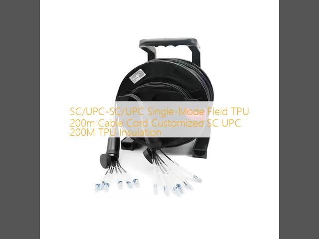 SC/UPC-SC/UPC Single-Mode Field TPU 200m Cable Cord Customized SC UPC 200M TPU Insulation