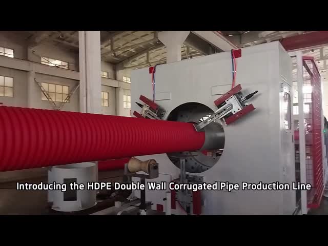 High Productivity Double Wall Corrugated Pipe Extrusion Line with 32-1600mm Pipe Diameter and Siemens PLC Control