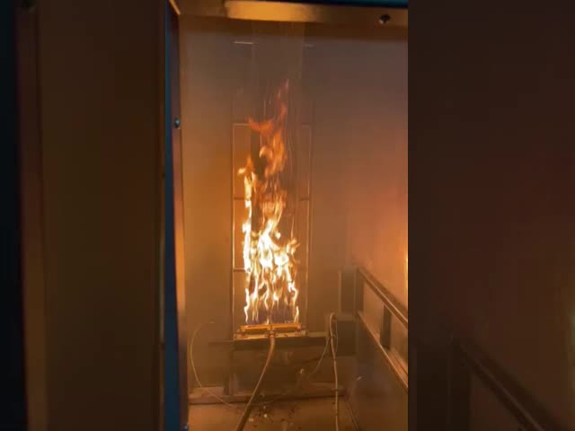 Fire Testing Equipment Bunched Wires Vertical Flame Tester with venturi air -gas mixer