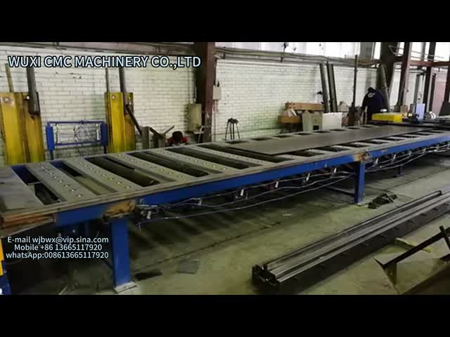 cut to length machine for light pole production