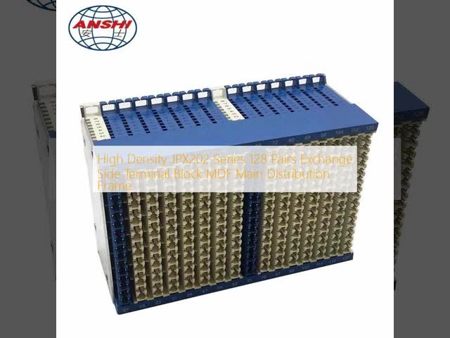 High Density 100 Pairs Cable Side Terminal Block with Voltage and Current Protection for MDF Main Distribution Frame