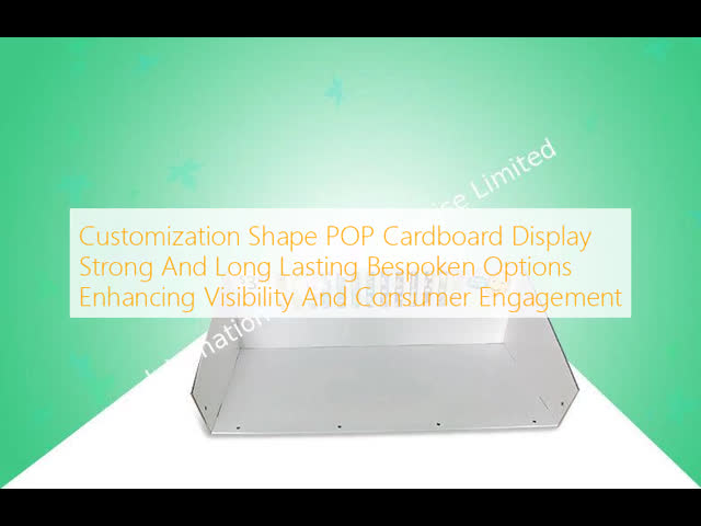 Customizable Size and Shape POP Cardboard Display Easy To Assemble No Tools Required Strong And Long Lasting Retail Cardboard Stand