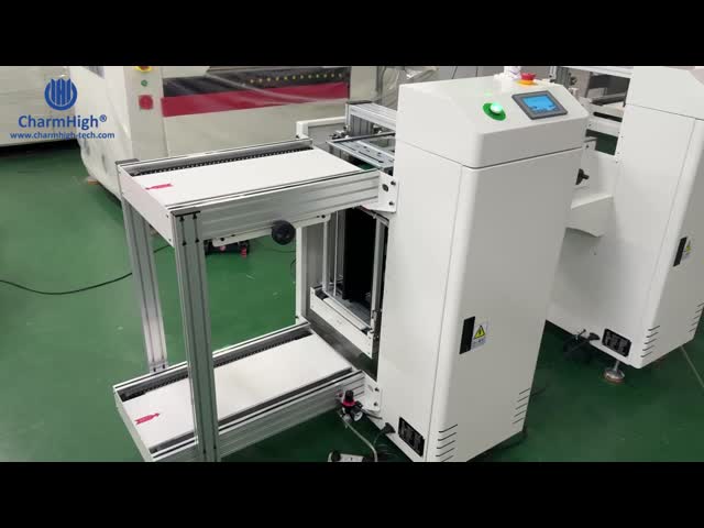 Full-automatic SMT Production PCB Loader Unloader with PLC Control System and SMEMA Interface Compatibility