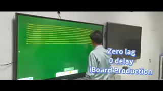 Téléviseur à écran tactile interactif à écran plat de 98 pouces avec 4K Ultra HD et 20 points tactiles pour les écoles et les entreprises