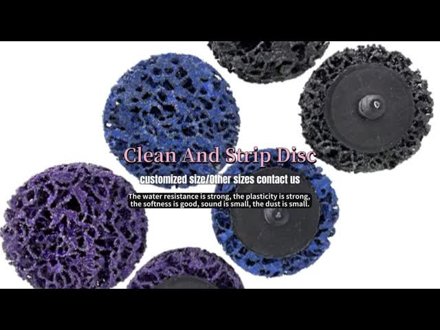 2-inch Quick-Change 15mm Thick Clean Strip Abrasive Grinding Discs Purple Angle Grinder OEM Customizable 