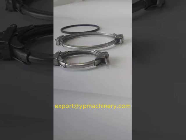 304 Stainless Steel Fast Pull Ring Tube Clamp U Shaped Seal Quick Connector Pipe Clamp