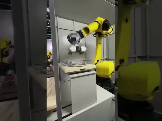 High Efficiency Aluminum Castings Deburring Machine Smart Metal Components Grinding Robotic Polishing System With Force Control
