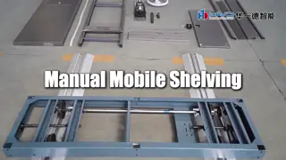 Estantería móvil manual Estantes compactos móviles con manivela