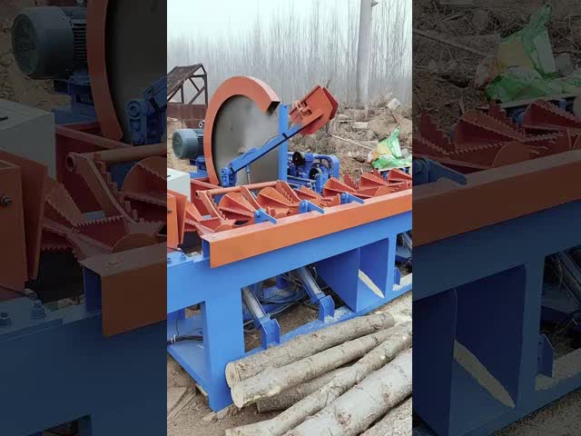 Automatic Log Cutting Saw / Automatic Feeding Crosscut Saw for Logs