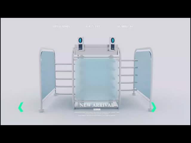 0.5s Fast Passage 304 Stainless Steel Half Height Turnstile with 30 Persons/min Flow Rate for Access Control