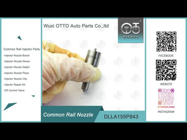 DLLA155P843 Denso Common Rail Nozzle High Speed Steel for Injector 095000-5334