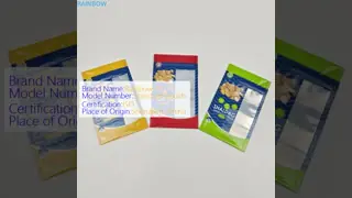 Digital Printed Snack Bag Packaging with Zipper Closure and Customized Size Stand Up Pouch