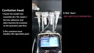 6 In 1 750HZ 120w Cavitation Body Slimming Machine