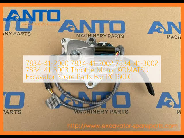 7834-41-2000 7834-41-2002 7834-41-3002 7834-41-3003 Throttle Motor KOMATSU Excavator Spare Parts For PC160LC