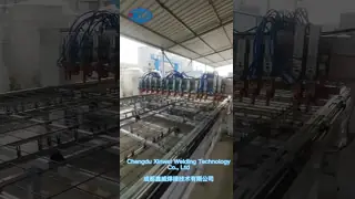 Galvanisierte Ziegelstein-Kraft-halbautomatische automatische Punktschweissen-Maschine für Maschendraht