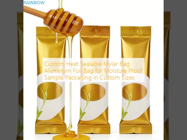 Custom Heat Sealable Mylar Bag Aluminum Foil Bag for Moisture Proof Sample Packaging in Custom Sizes