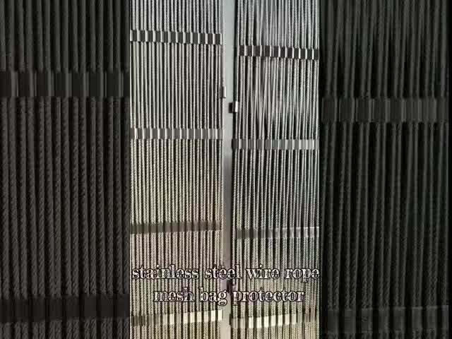 2.0Mm Stainless Steel Wire Rope Mesh Fencing For Stair Mesh Black Oxide