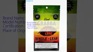 Child Resistant Food Grade Smellproof Mylar Bag for Tobacco Pouch and Herbal Incense Packaging